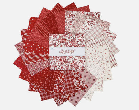 Red Delicious by The RBD Designers / 10" Stacker / 42-Pieces / Riley Blake Designs
