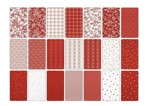 Red Delicious by The RBD Designers / Rolie Polie - 40 - 2-1/2" Strips / Riley Blake Designs