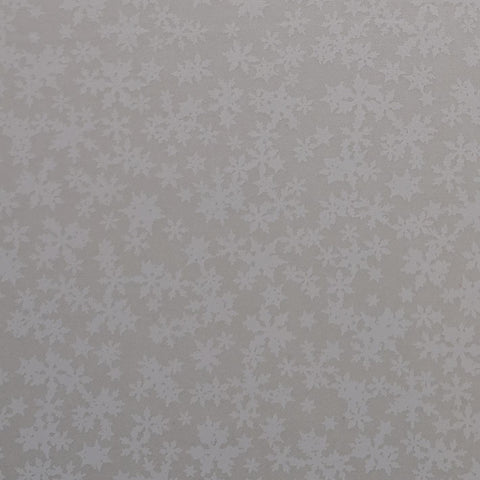 Sleigh Ride John Sloane Wilmington Prints - White Tone-on-Tone Tossed Snowflake Print Fabric