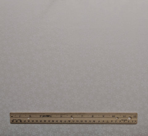 JoAnn Fabrics - White Tone-on-Tone Tossed Snowflake Print
