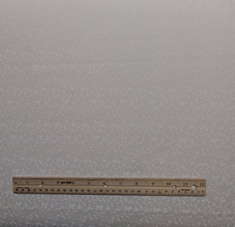 JoAnn Fabrics - White Tone-on-Tone Holly Vine Print Fabric