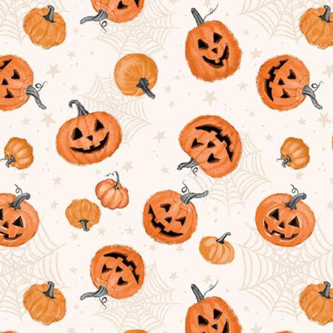 Meow-Gical Night by Michael Davis for Wilmington Prints 3008 96477 228 Cream