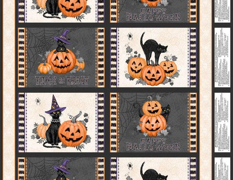 Meow-Gical Night by Michael Davis for Wilmington Prints 3008 96472 928 - Placemat Panel Including Complete Instructions