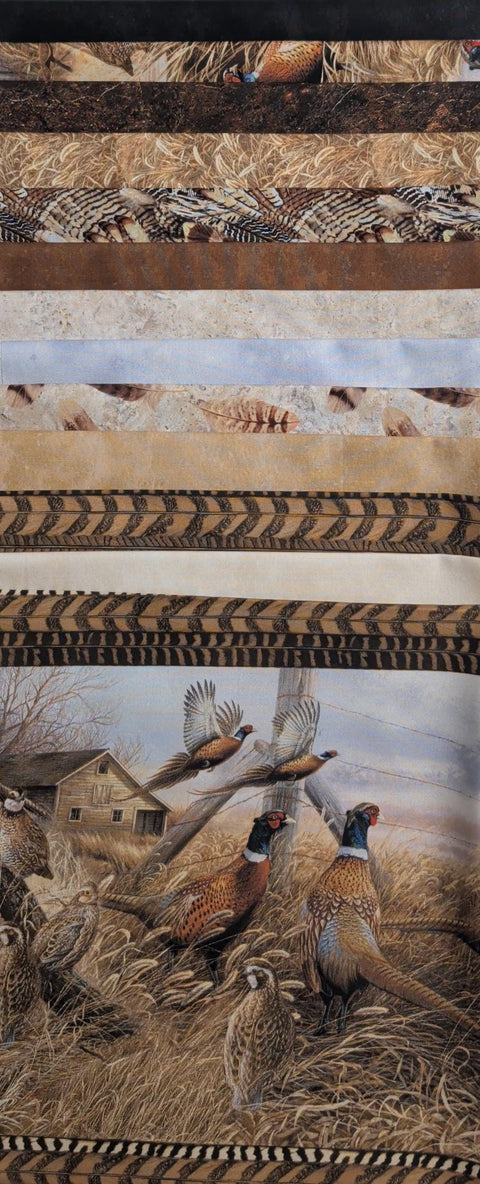 Pheasant Grove - Naturescapes by Rosemary Millette for Northcott Fabric HALF YARD Bundle