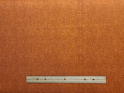 JoAnn Fabrics - Orange Fabric / Brown Crackle Pattern