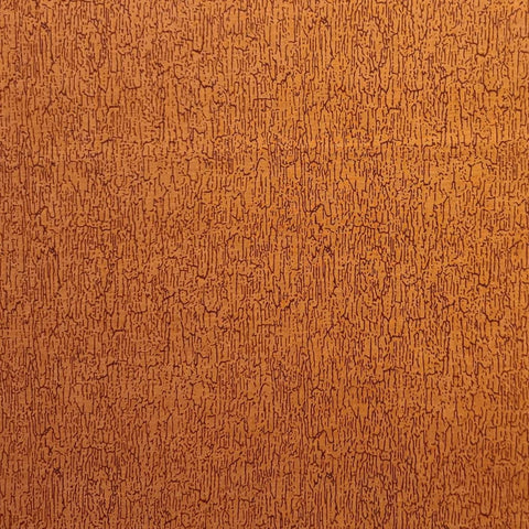JoAnn Fabrics - Orange Fabric / Brown Crackle Pattern