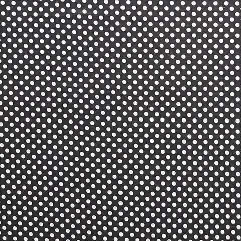 JoAnn Fabrics - Black Fabric / White Dot Print