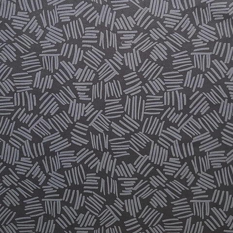 JoAnn Fabrics - Black Fabric / Charcoal Print