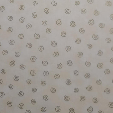 Marble Metallics - Beige, White Tonal Fabric / Antique Gold Metallic Swirl Print