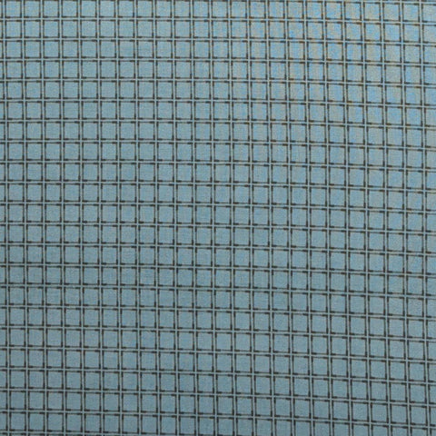 Americana Collection  02521-81 Miriam Courley for Benartex - Turquoise Fabric / Black Windpane Plaid