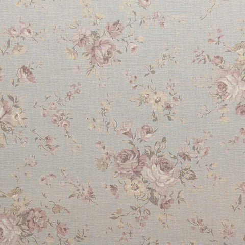 Evening Mist 32223-12 Sentimental Studios Moda - Pale Green Fabric / Pale Mauve, Cream, Green Tossed Floral Print