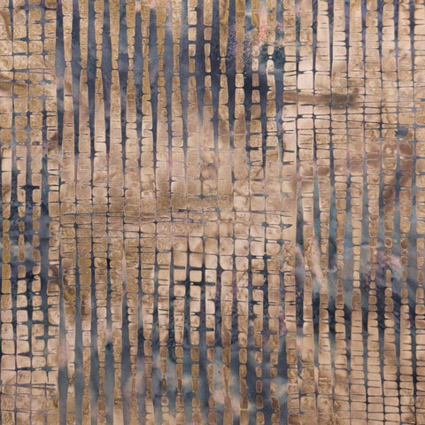 Hoffman California International Fabrics H2308-543 Sparrow 2013 - Tan, Brown, Charcoal Patterned Batik Fabric