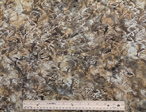 Hoffman California International Fabrics L2573-279 Crocodile 2013 - Tan, Brown, White, Gray Batik Fabric