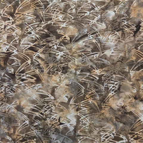 Hoffman California International Fabrics L2573-279 Crocodile 2013 - Tan, Brown, White, Gray Batik Fabric