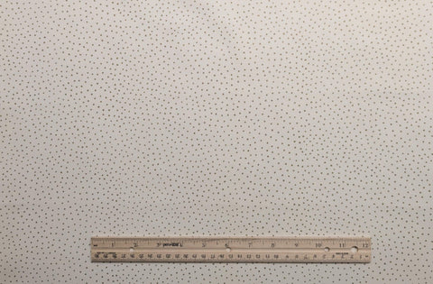 Jungle Songs Laurel Burch Clothworks - Ivory Fabric / Gold Metallic Pindot Print