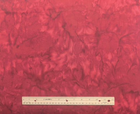 Dark Red Tonal Batik Fabric