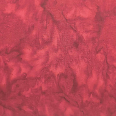 Dark Red Tonal Batik Fabric
