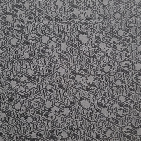MBT - Black Fabric / Charcoal Lace Print