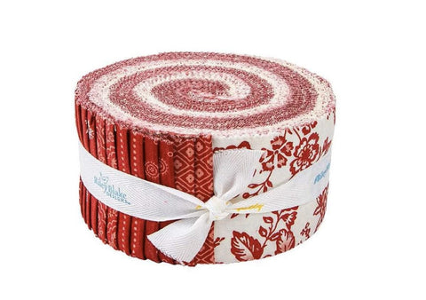 Red Delicious by The RBD Designers / Rolie Polie - 40 - 2-1/2" Strips / Riley Blake Designs