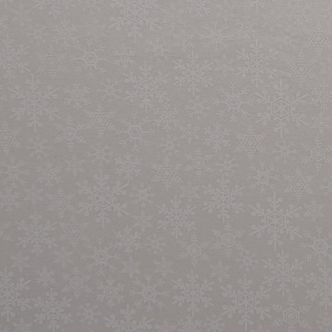 JoAnn Fabrics - White Tone-on-Tone Tossed Snowflake Print