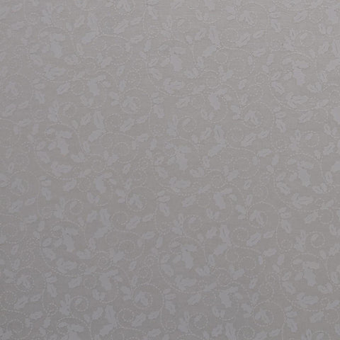 Keepsake Calico Joann - White Tone-on-Tone Holly Vine Print Fabric