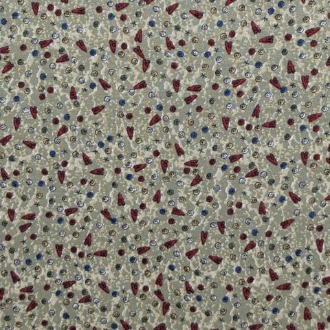 Remember Me by Sweet Repeats Designs for Peter Pan Fabrics - Sage Tonal Fabric / Red Heart / Blue, White Yellow Print