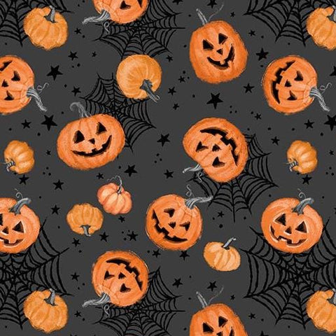 Meow-Gical Night by Michael Davis for Wilmington Prints 3008 96477 998 Charcoal