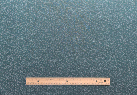 Peter Pan Fabrics - Dark Green Fabric / White Dot Print