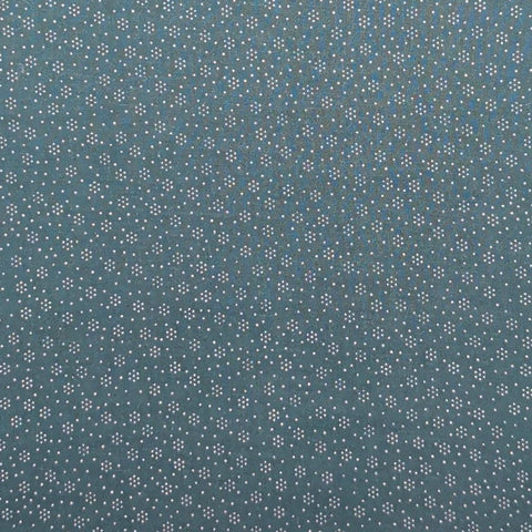 Peter Pan Fabrics - Dark Green Fabric / White Dot Print