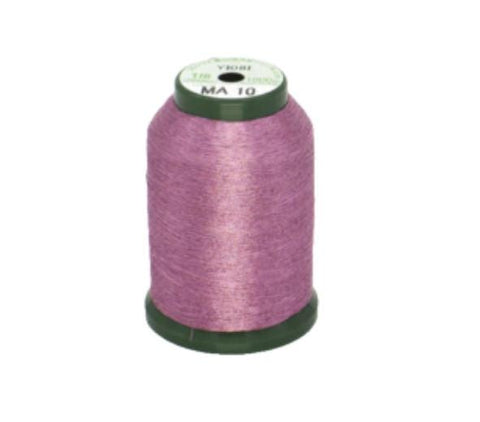 KingStar Metallic Embroidery Thread MA-10 Carnation Pink / 1000M Spool