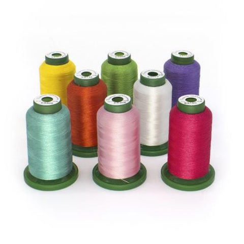 Exquisite by dime Poly Patch Twill 40wt 100% Polyester Thread Assortment / 8 Snap Spools / BRIGHTS Item #ES-BRI