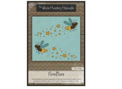 The Whole Country Caboodle / Fireflies Precut Applique Pack Leann Anderson 2021