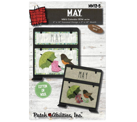 Block of the Month Series by Patch Abilities Inc Pattern and Templates - May (Pattern Only) MM13-5