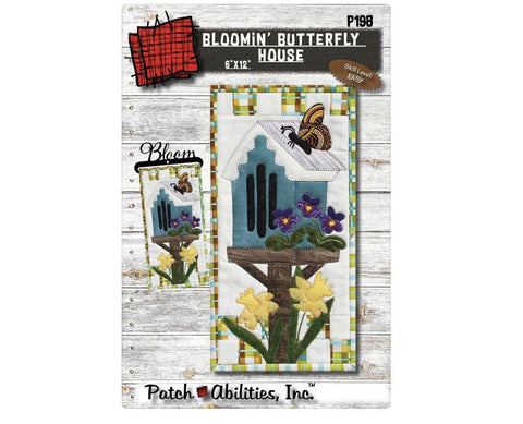 Bloomin' Butterfly Pattern by Patch Abilities P198 Satin and Blanket Stitch Machine Embroidery / Includes Hanger