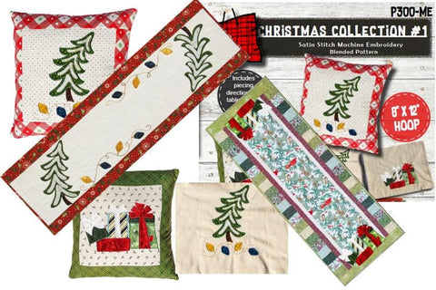 Christmas Collection #1 P300-ME Pattern by Patch Abilities Satin Stitch Machine Embroidery