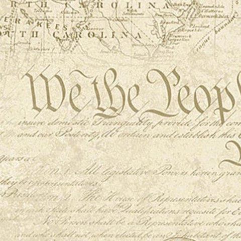 America 250 - Stonehenge by Linda Ludivico for Northcott Fabrics 28374-12 Map Beige