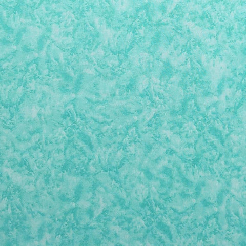 Bright Aqua Blender Fabric - Selvage to Selvage Print