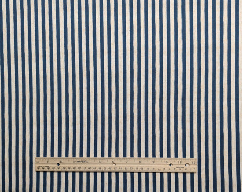 We the People Stephanie Marrott for WP - White Fabric / Gold Crackle, Dark Colonial Blue Stripe Print