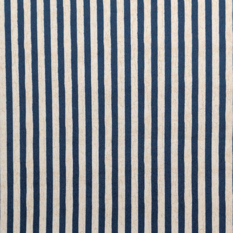 We the People Stephanie Marrott for WP - White Fabric / Gold Crackle, Dark Colonial Blue Stripe Print