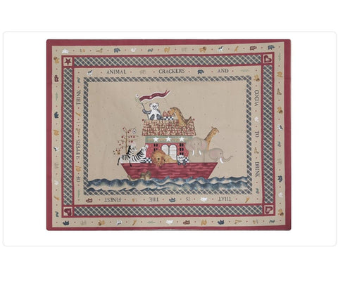 Country Noah Quilt 28440 by Past & Presents Daisy Kingdom 1995 Fabric Panel - 34"x44"