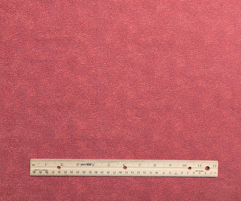 Arbor Rose Sheri L Strole SSI - Dark Rose Tonal Flannel Fabric / Packed Cobblestone Print