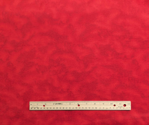 Red Tonal Flannel Fabric - Selvage to Selvage Print