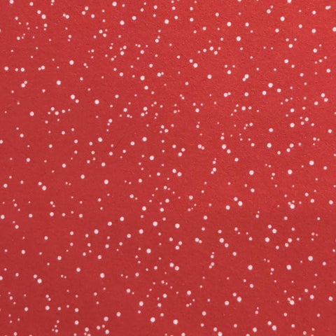 Fresh Fallen Snow 16006 Kris Lammers and Maywood Studio - Red Flannel Fabric / Red Dot Print