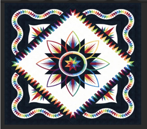 Hoffman Batiks - Watercolors by Judy Neimeyer of Quiltworx (Fabric ONLY - Mooncatcher Pattern Sold Separately) JNM-181-RAINBOW