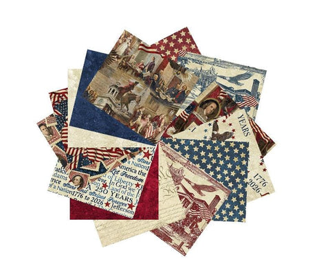 America 250 - Stonehenge by Linda Ludivico for Northcott Fabric FAT QUARTER Bundle