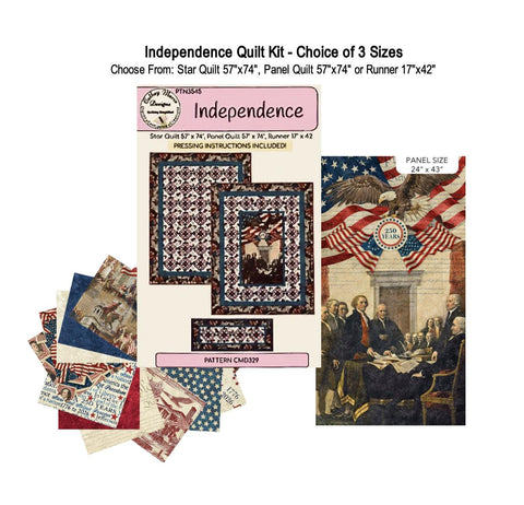 Kit - Independence Quilt Kit (3 Options Available) - Featuring America 250 by Northcott Studio