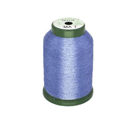 KingStar Metallic Embroidery Thread MA-7 Pacific Blue / 1000M Spool