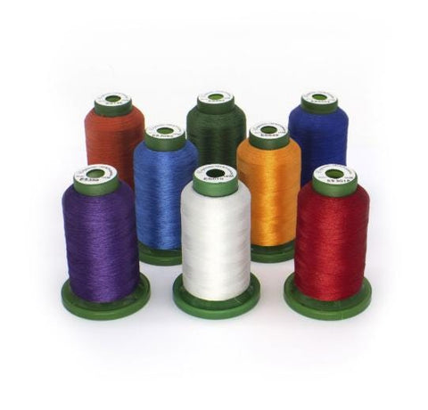 Exquisite by dime Poly Patch Twill 40wt 100% Polyester Thread Assortment / 8 Snap Spools / ATHLETIC Item #ES-ATH