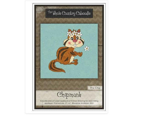 The Whole Country Caboodle / Chipmunk Precut Applique Pack Leann Anderson 2021