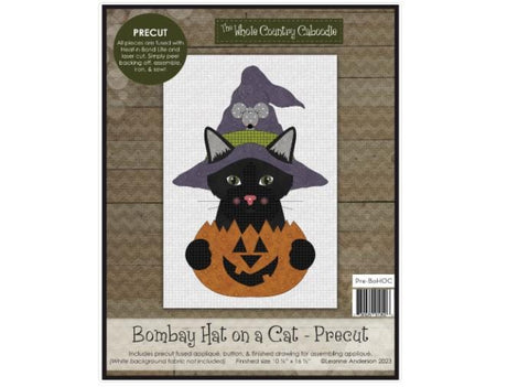 The Whole Country Caboodle / Bombay Hat on a Cat - Precut Fused Applique Pack / Leanne Anderson 2023